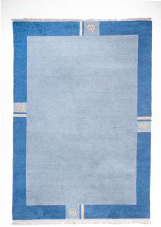 Morgenland Nepal Teppich - 300 x 200 cm - hellblau