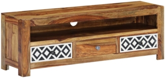 TV-Schrank Lowboard TV 120 x 30 x 40 cm Massivholz Akazie