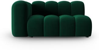 Micadoni Modulares Sofa Lupine 2-Sitzer Links Samtstoff Flaschengrün