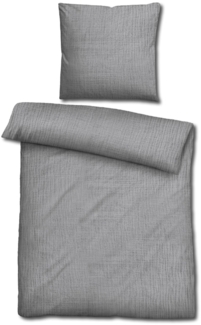 Sleezzz® Musselin Bettwäsche grau 155 x 220 cm + 80 x 80 cm