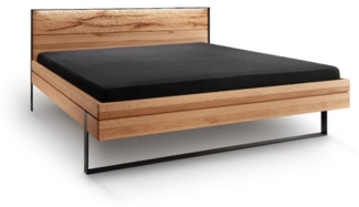 Forestales Bettgestell Boston 180x200 cm Kernbuche mit LED Beleuchtung