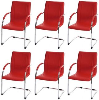 MCW Esszimmerstuhl Perm-6 (Set, 6 St), 6er-Set, Mit Armlehnen und Ziernaht, Inkl. Fußbodenschoner