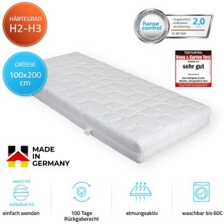 HOME DELUXE Matratze ORTHO DYNAMIC - 100x200 cm weich-mittelfest