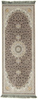 Morgenland Orientteppich - Shararaah - läufer - 400x100 - Grau