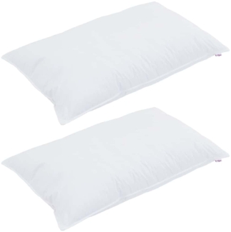 Bettdecke mit Kissen 3 pcs Weiß 240 x 200 cm Mikrofaser 3377357
