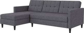 Dorel Home Ecksofa Hartford II, mit Bettfunktion und Stauraum, Recamiere beidseitig montierbar