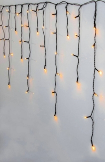 EGLO LED-Lichterkette GOLDEN WARM WHITE, 960-flammig, Lichterkette außen, Outdoor-Lichtervorhang, extra-warmweiß, 23,9 m