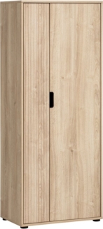 Schildmeyer Aktenschrank Emmik 702040, weißeiche Dekor/gestreift, 65 x 41 x 163,6 cm