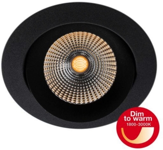 LIGH LED-Deckeneinbaustrahler SLC One 360Â° DTW schwarz