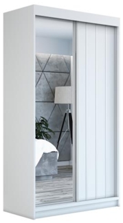Schwebetürenschrank VIGO 2-türig Schrank 180 cm (mit Spiegel) Farbe: Weiß