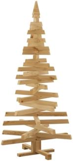 vidaXL Weihnachtsbäume mit Ständer Braun 150 cm Massivholz Kiefer 42016712