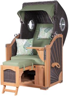 Strandkorb deVries PURE® Seemöwe XS - PE stone grey - Dessin 242