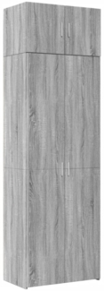 vidaXL Hochschrank Grau Sonoma 70x42,5x225 cm Holzwerkstoff 3281334