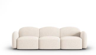 Micadoni Sofa Blair 3-Sitzer Chenille Hellbeige Melange