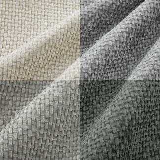 Topfinel Kissenbezug 40x40 samt kissenbezüge 50x50 Weich Sofa Deko Rattanstreifen, kissenbezug 4er set Grau Farbverlauf Wohnzimmer Kinder Hautfreundlich