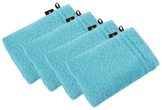 Vossen Waschhandschuh 4er Pack Waschhandschuh 22 x 16 cm Vienna Style Su, Frottier (Spar-Set, 4-St), Vegan