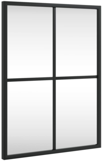 vidaXL Wandspiegel, Metall schwarz, 30x40 cm