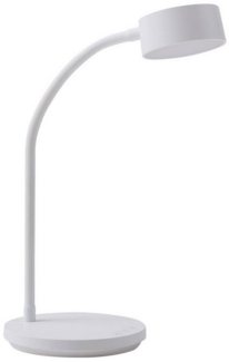 Lindby Schreibtischlampe Maori, LED, Metall, Weiß Farbwechsel warmweiß / tageslicht IP20, 1 x 3,1 W LED, Farbwechsel warmweiß / tageslicht