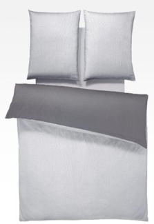 Joop Bettwäsche Micro Pattern 155x220 cm Silber