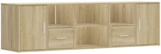 vidaXL Eckregal Sonoma-Eiche 160x40x45 cm Holzwerkstoff 3307821