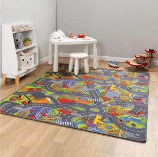 Steffensmeier Kinderteppich Anton, Rechteckig, Straßenteppich, Kinderzimmer