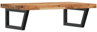 vidaXL Waschbeckenregal Wandmontage Stahl und Akazienholz 3302851