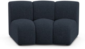 Micadoni Modul Armlos Lupine 1-Sitzer Large Chenille Eden Marineblau