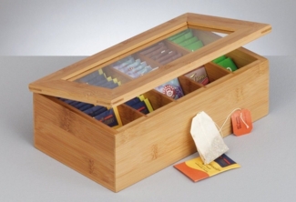 Zeller Present Teebox, Bambus, (1-tlg), mit Magnetverschluss