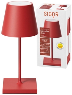 SIGOR LED Tischleuchte Sigor Akku-Tischleuchte NUINDIE USB-C