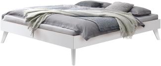 Hasena Trento Calvari Massivholzbett 160x200 Buche weiss deckend, lackiert 20