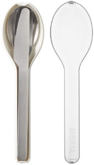 Mepal Ellipse Besteckset, Edelstahl, Weiß, 19.5 x 5.1 x 2.3 cm, 3