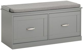 SoBuy FSR131-HG Waschbeckenunterschrank, MDF, Lackiert, Grau, 57 x 58 x 34 cm