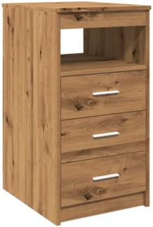 vidaXL Schubladenschrank Artisan-Eiche 40x50x76 cm Holzwerkstoff 856005