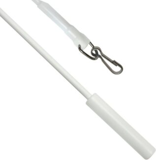 GARDINIA Schleuderstab Kunststoff mit Metallhaken, Vorhangschiene, (Set, 2-St), Serie Flächenvorhang-Technik Atlanta 3-läufig