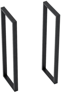 Tischgestell Kauniainen 2er Set Stahl 87x27 cm [en. casa]