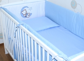 Primawela Bettnestchen Nestchen Applikation 420 cm Bettumrandung Baby Bett Kinder Kopfschutz