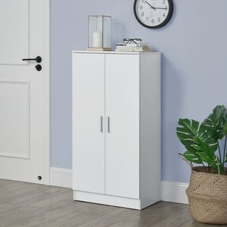 en. casa Schuhschrank 108 x 55 x 35 cm Weiß