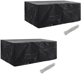 vidaXL Gartenmöbel-Abdeckungen 2 Stk. 10 Ösen 229x113 cm 279121