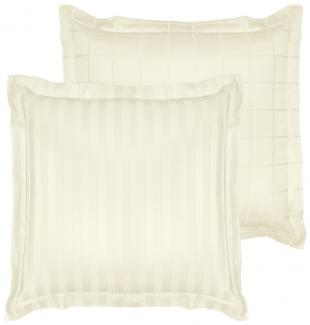 Kissenbezug Zygo 63x63 cm Baumwolle elfenbeinweiß