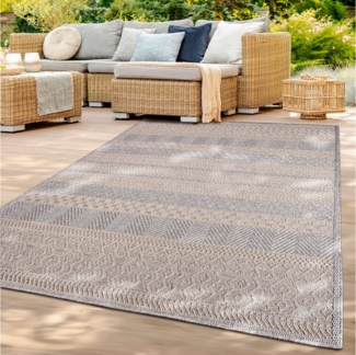 TT Home Teppich, Läufer, Höhe: 4 mm, In-& Outdoor Teppich Wetterfest Balkon Küche Wohnzimmerteppich