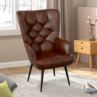 HawthyHome Polsterstuhl Eleganter Polstersessel, Schminktisch Stuhl mit Metallbeinen (1 St), Perfekt für Wohnzimmer, Schlafzimmer oder Schminktisch