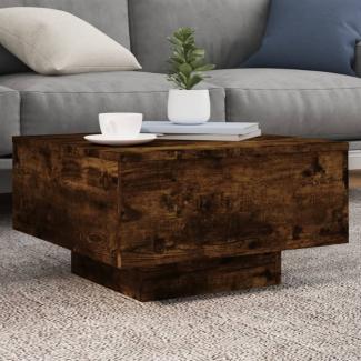 vidaXL Couchtisch Räuchereiche 55x55x31 cm Holzwerkstoff 836571