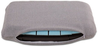 ELONEO Nackenstützkissen 56x10x37cm, Gelschaum, Seitenschläfer, Rückenschläfer, Bauchschläfer, Wendefunktion