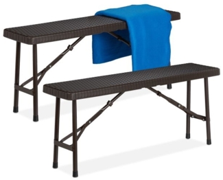 Braune Bierbank 2er Set 10035749