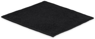 Seiftuch Frottier 500 g/m² 30 x 30 cm Schwarz