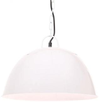 vidaXL Hängelampe Vintage Industriestil 25 W Weiß Rund 41 cm E27 320544