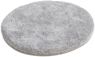 Grund Badematte Melos, Höhe 27 mm, rutschhemmend beschichtet, fußbodenheizungsgeeignet, Kunstfaser, rund, melierte Optik, sehr weicher Flor, Melange-Effekt, Made in Europe