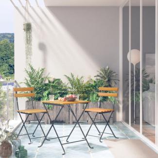 vidaXL 3-tlg. Bistro-Set Klappbar Massivholz Akazie 313157