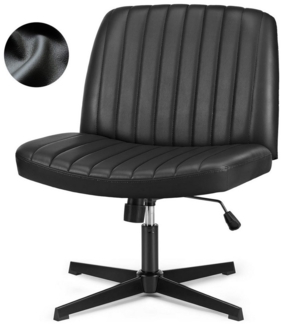 SURFOU Chefsessel Bürostuhl Schreibtischstuhl Stuhl Office Chair Drehstuhl Computerstuhl, Verstellbarer Lordosenstütze Armlehne, Höhenverstellung 110 kg