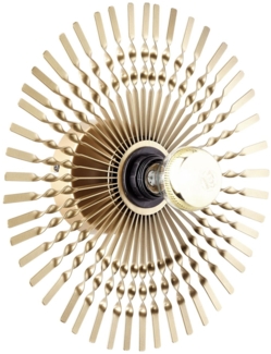 Brilliant Leuchten No. 99277-16 Wandleuchte Mendoza 33cm gold E27